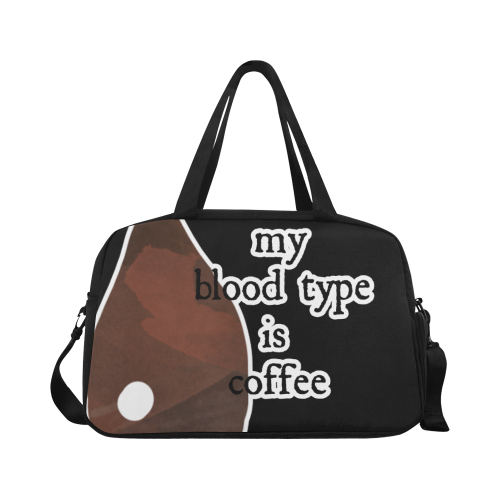 My bloodtype is coffee! Fitness Handbag (Model 1671)