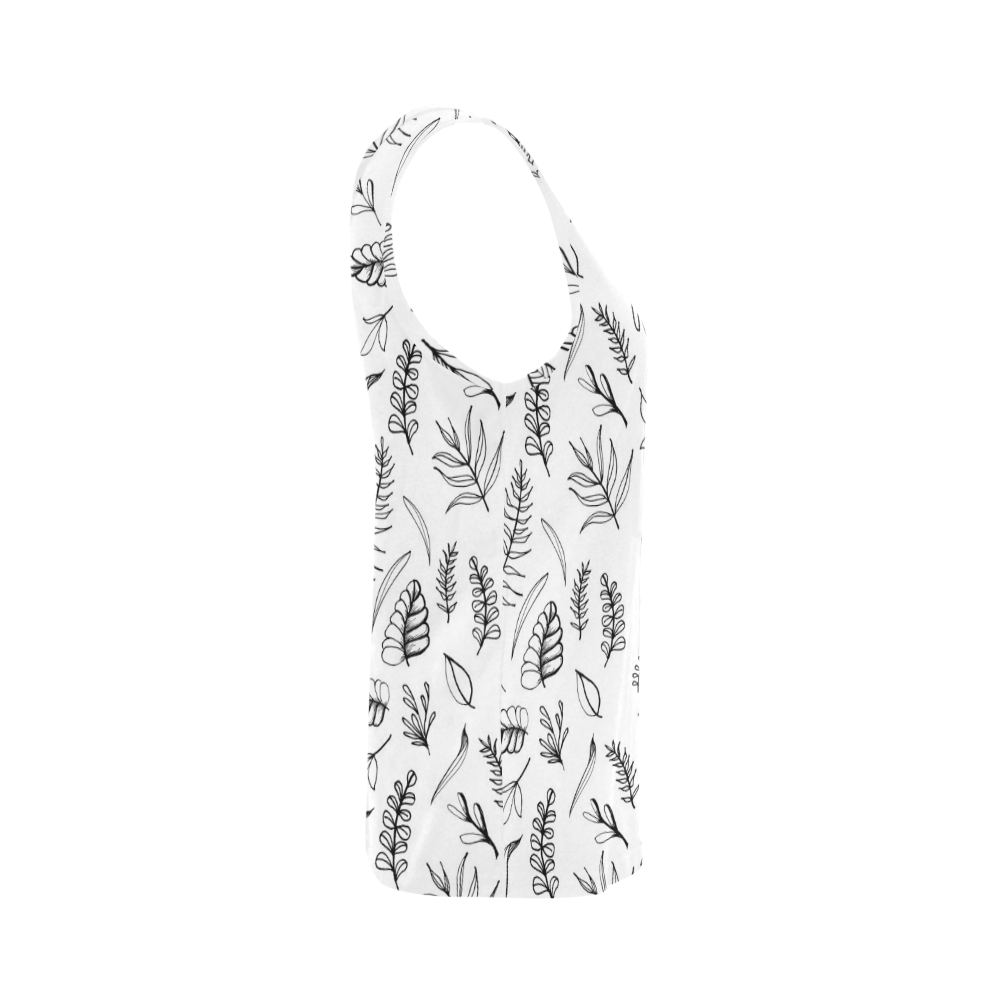 DANCING LEAVES All Over Print Tank Top for Women (Model T43)