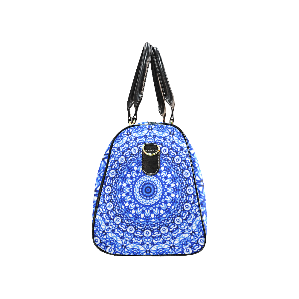 Blue Mandala Mehndi Style G403 New Waterproof Travel Bag/Large (Model 1639)