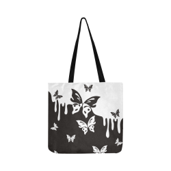 Animals Nature - Splashes Tattoos with Butterflies Reusable Shopping Bag Model 1660 (Two sides)