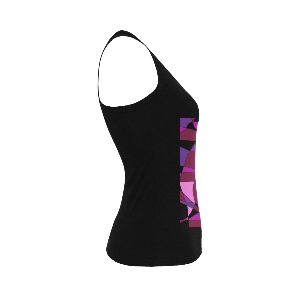 Abstract Design #6 Women's Shoulder-Free Tank Top (Model T35)