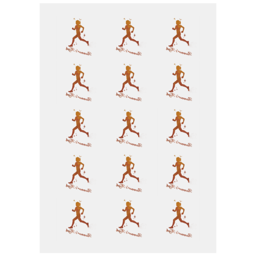 Women's Runner's High on Marathon Personalized Temporary Tattoo (15 Pieces)