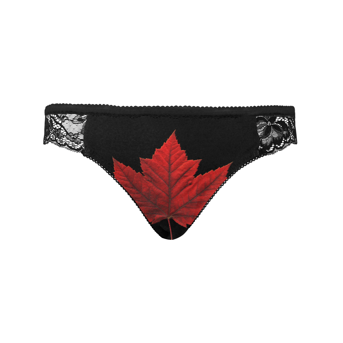 Canada Souvenir Panties Women's Lace Panty (Model L41)