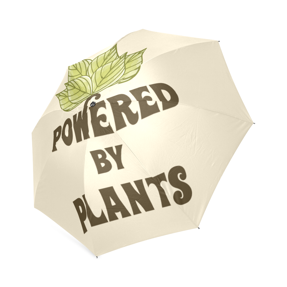 Powered by Plants (vegan) Foldable Umbrella (Model U01)
