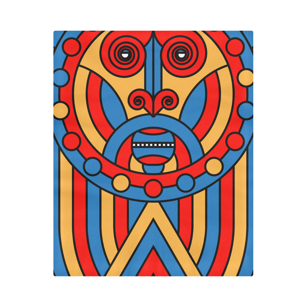 Aztec Maasai Lion Tribal Duvet Cover 86"x70" ( All-over-print)