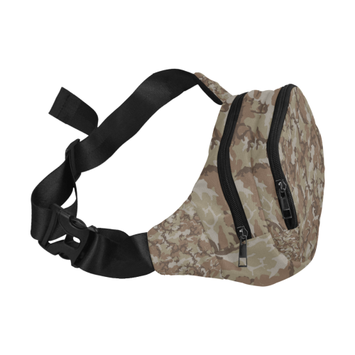 Woodland Desert Brown Camouflage Fanny Pack/Small (Model 1677)