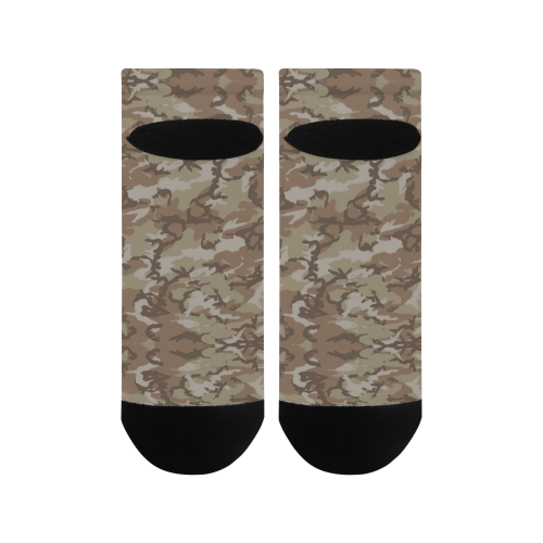 Woodland Desert Brown Camouflage Women's Ankle Socks