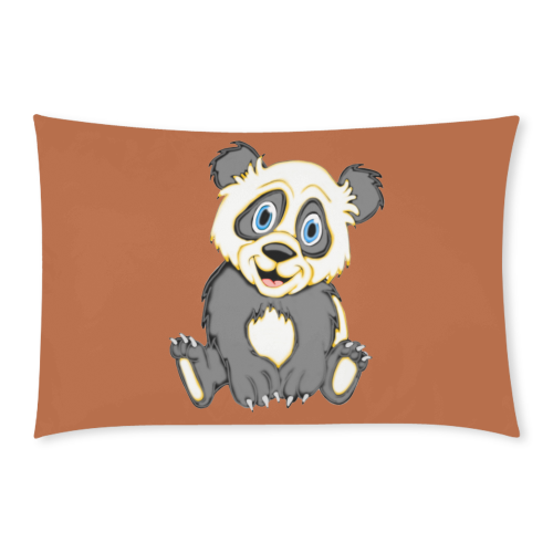 Smiling Panda Rust 3-Piece Bedding Set