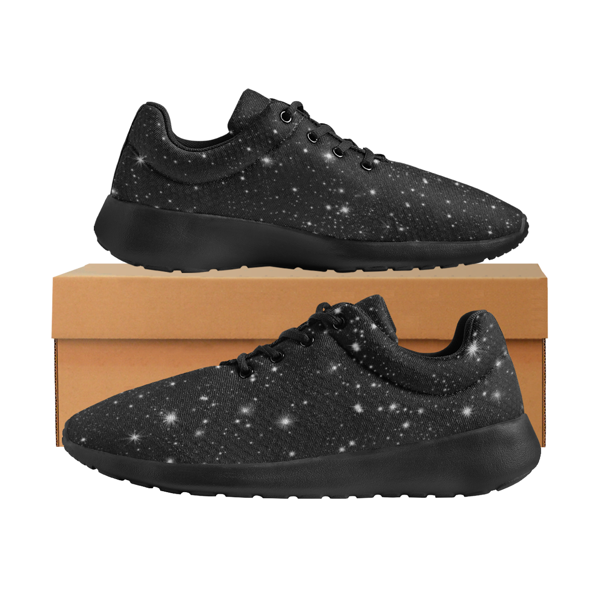 Stars in the Universe  (Black) Men's Athletic Shoes (Model 0200)