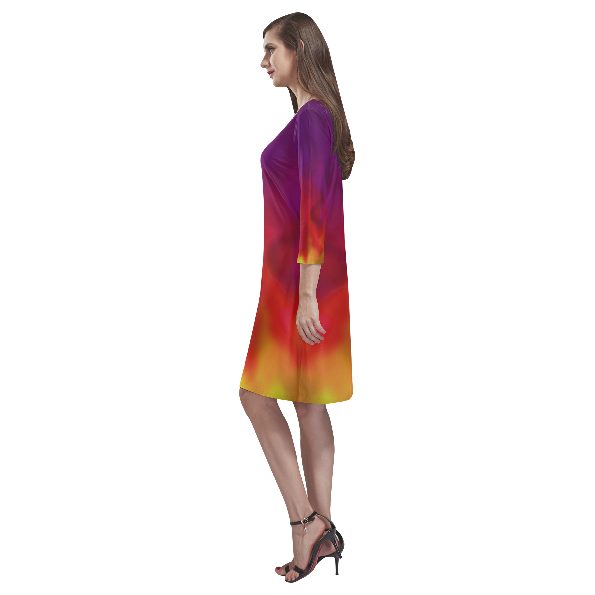 Fire Rhea Loose Round Neck Dress(Model D22)