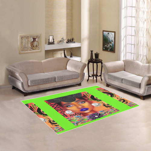 anoiting arEA RUG HT NEON GRE Area Rug 5'3''x4'