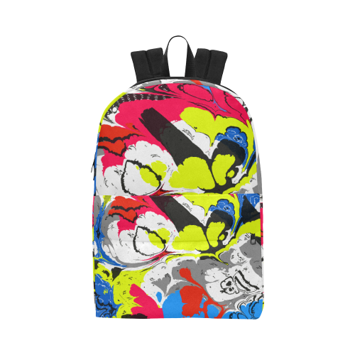 Colorful distorted shapes2 Unisex Classic Backpack (Model 1673)