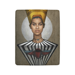 Egyptian Goddesses II_Aziza_Andre_Bkgrnd_CCHive Ultra-Soft Micro Fleece Blanket 40"x50"