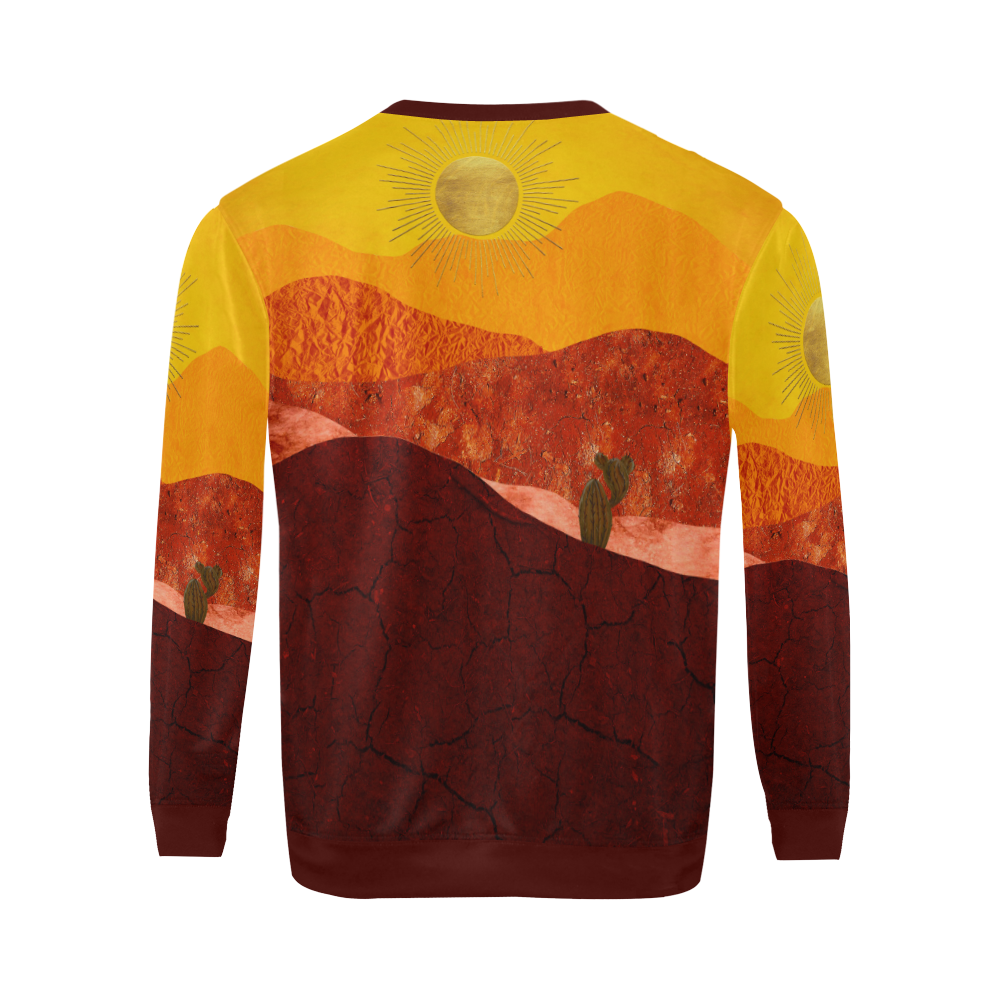 In The Desert All Over Print Crewneck Sweatshirt for Men/Large (Model H18)
