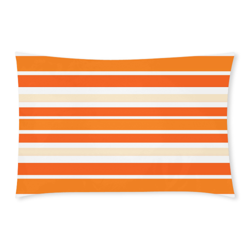 Bright Orange Stripes 3-Piece Bedding Set