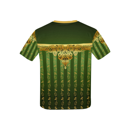 Coat of arms of Armenia Kids' All Over Print T-Shirt with Solid Color Neck (Model T40)