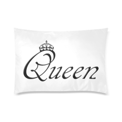 For the Queen Custom Zippered Pillow Case 20"x30"(Twin Sides)