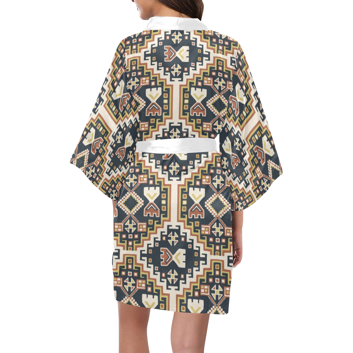 Boho Pattern Kimono Robe