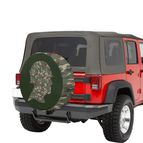 Forest Camouflage Soldier 34 Inch Spare Tire Cover