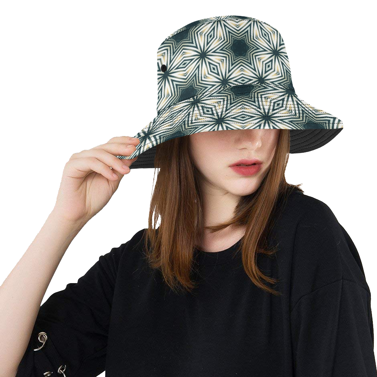 Star Zebra abstract pattern All Over Print Bucket Hat