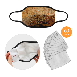 Wonderful decorative floral design Mouth Mask (60 Filters Included) (Non-medical Products)