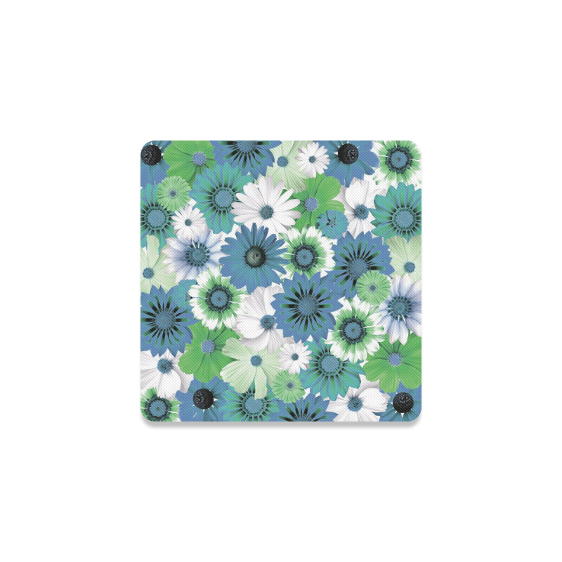 Spring Time Flowers 3 Square Coaster