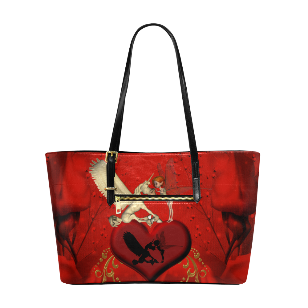 Cute fairy with pegasus Euramerican Tote Bag/Large (Model 1656)