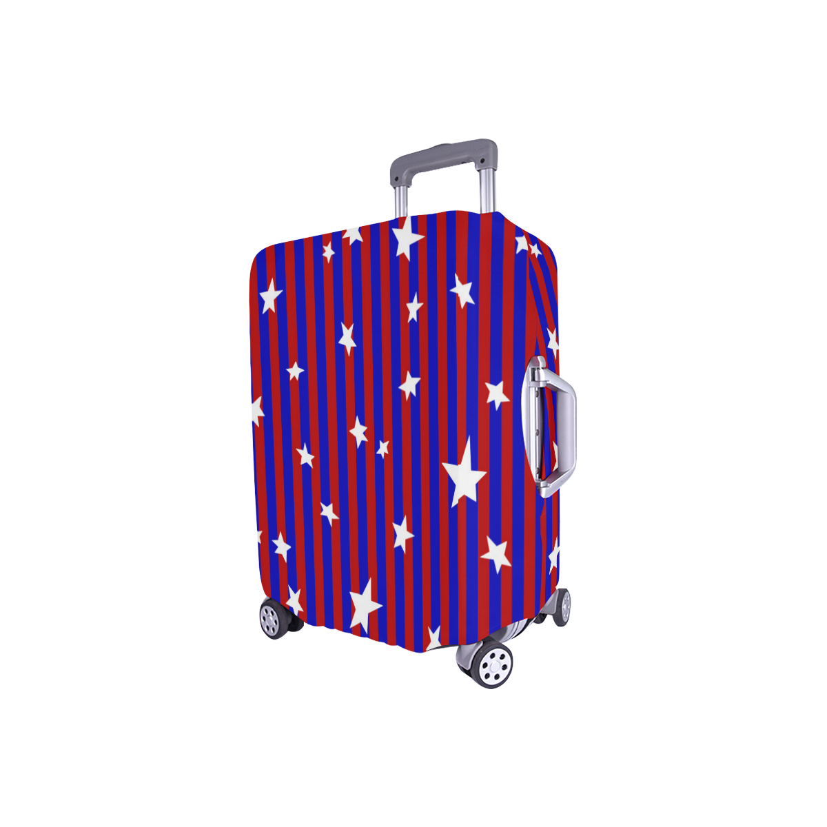 Stars with Blue and Red Stripes Luggage Cover/Small 18"-21"