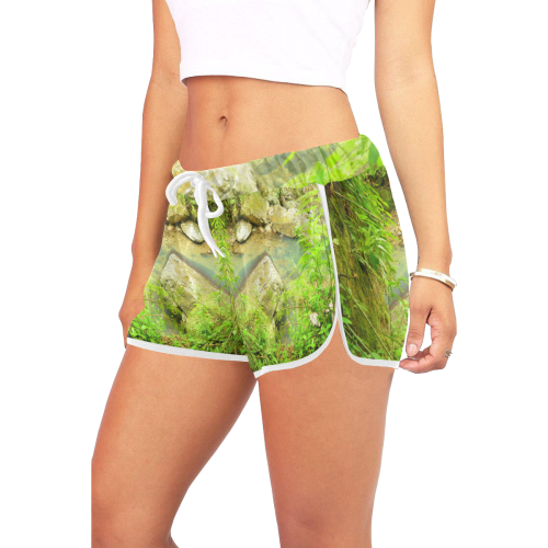 YS_0021 - Pond View Women's All Over Print Relaxed Shorts (Model L19)