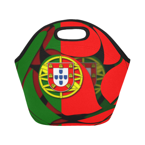 The Flag of Portugal Neoprene Lunch Bag/Small (Model 1669)