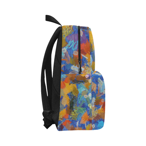 Colorful paint strokes Unisex Classic Backpack (Model 1673)