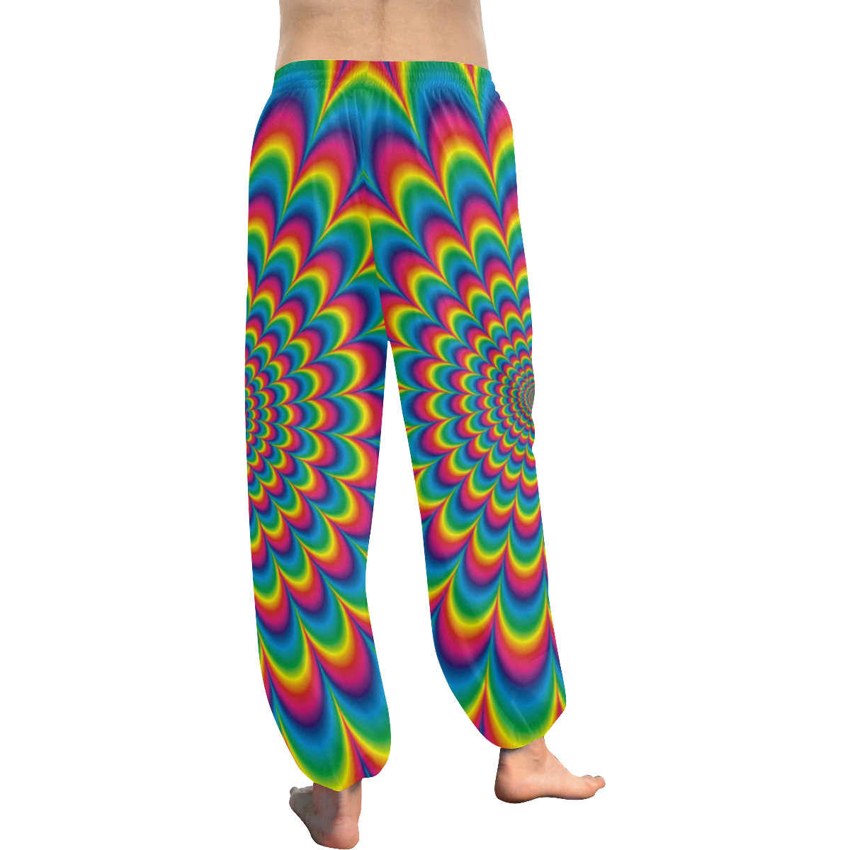 Crazy Psychedelic Flower Power Mandala Women's All Over Print Harem Pants (Model L18)