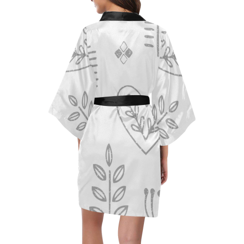Folki Silver Kimono Robe