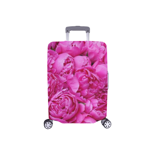 Pink Peonies Luggage Cover/Small 18"-21"