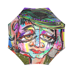 Contemporary Art Human Face Foldable Umbrella (Model U01)