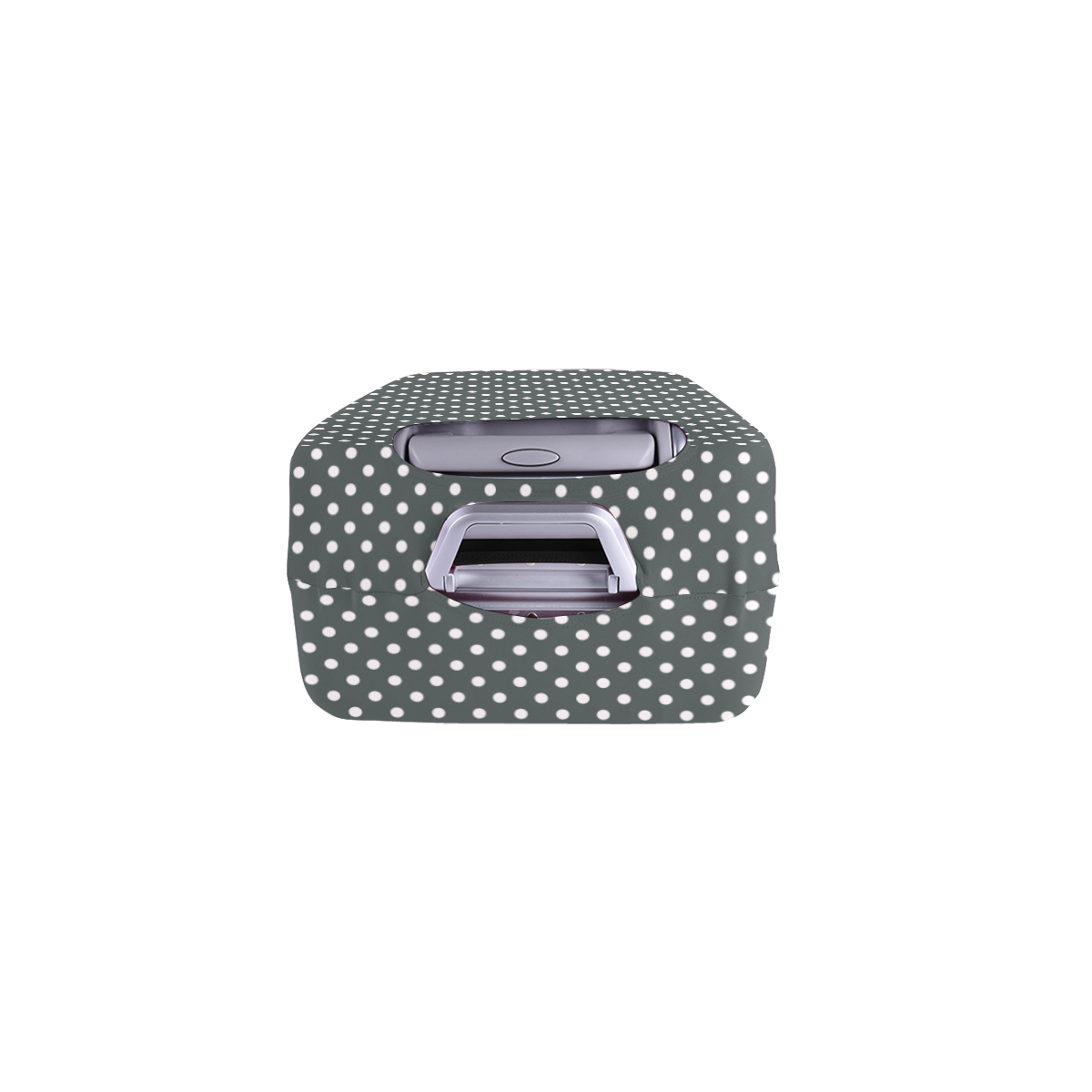 Silver polka dots Luggage Cover/Small 18"-21"