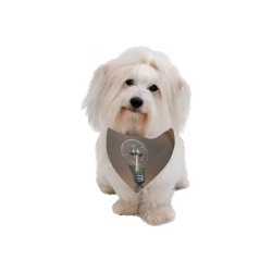 Light bulb with birds Pet Dog Bandana/Large Size