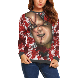 CHUCKY All Over Print Crewneck Sweatshirt for Women (Model H18)