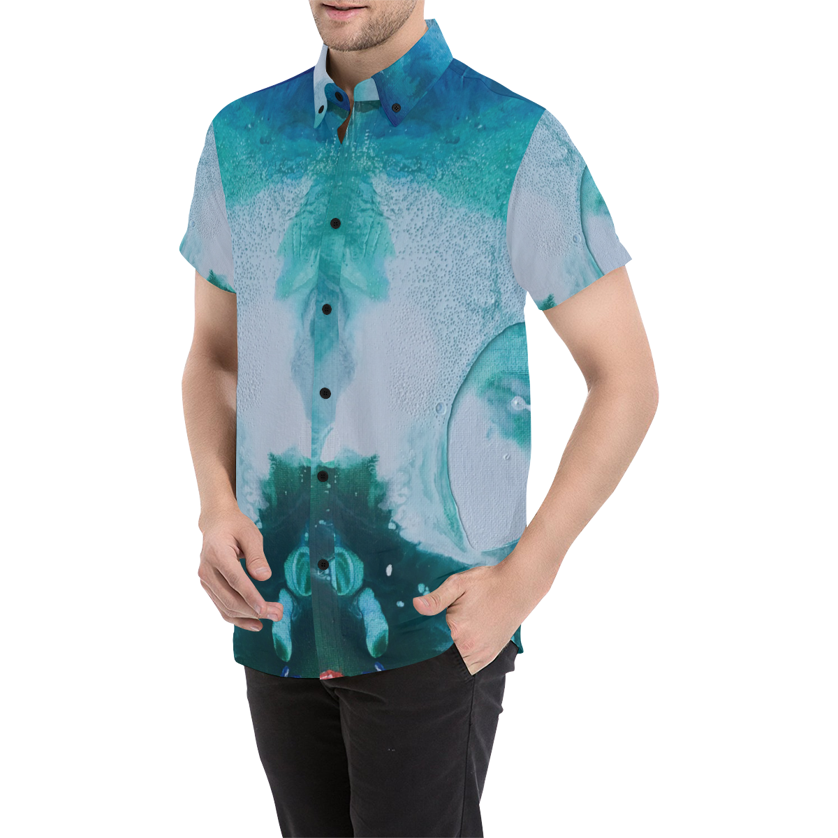 Starfish Men's All Over Print Short Sleeve Shirt (Model T53)
