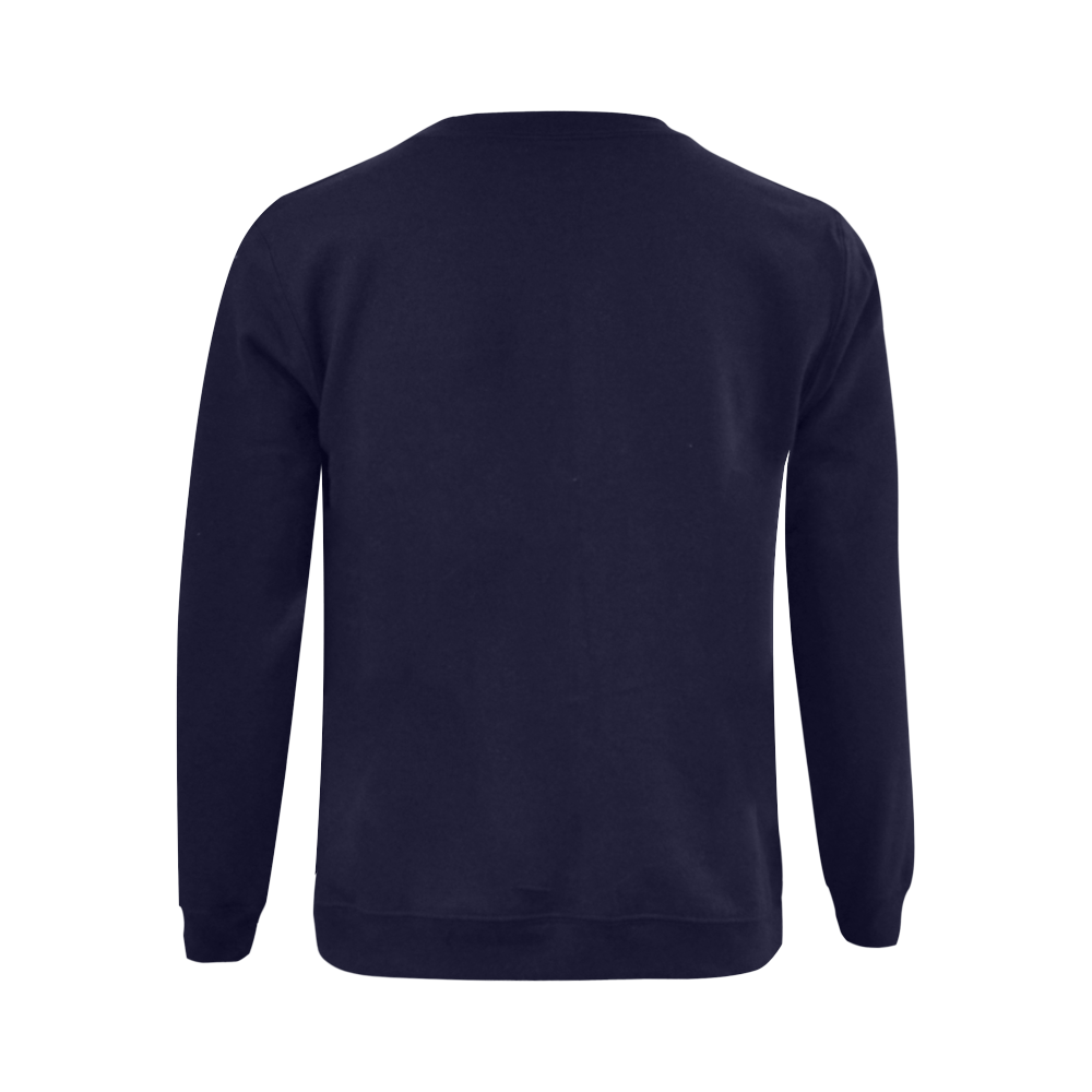 Break Dancing Colorful on Blue Gildan Crewneck Sweatshirt(NEW) (Model H01)