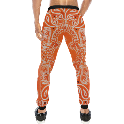 745 Star Orange Bandana Men's All Over Print Sweatpants (Model L11)