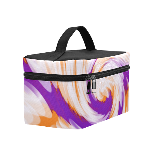 Purple Orange Tie Dye Swirl Abstract Lunch Bag/Large (Model 1658)