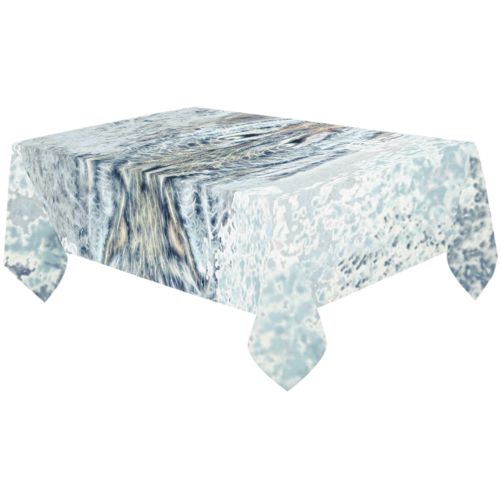 Snow Wolf Cotton Linen Tablecloth 60"x120"