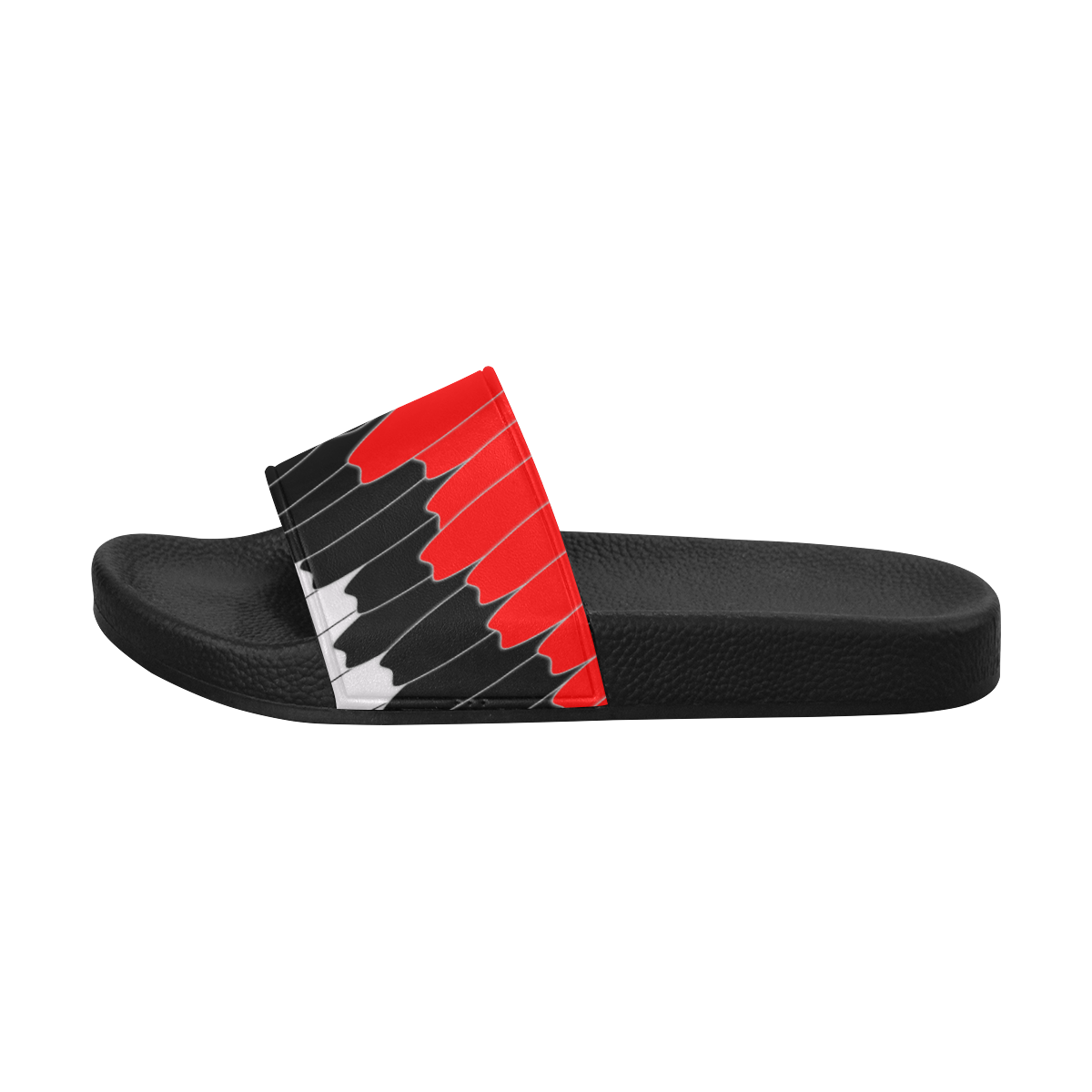 feathers Men's Slide Sandals (Model 057)