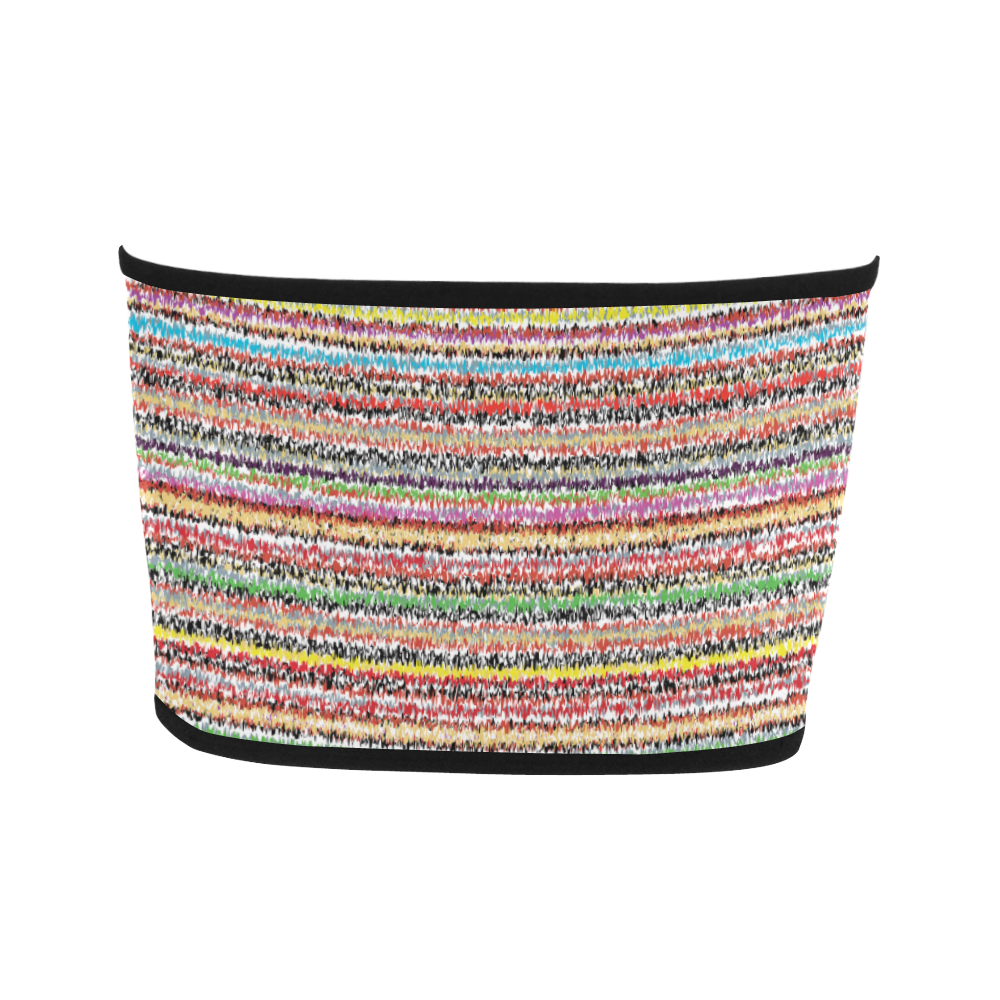 Patterns of colorful lines Bandeau Top