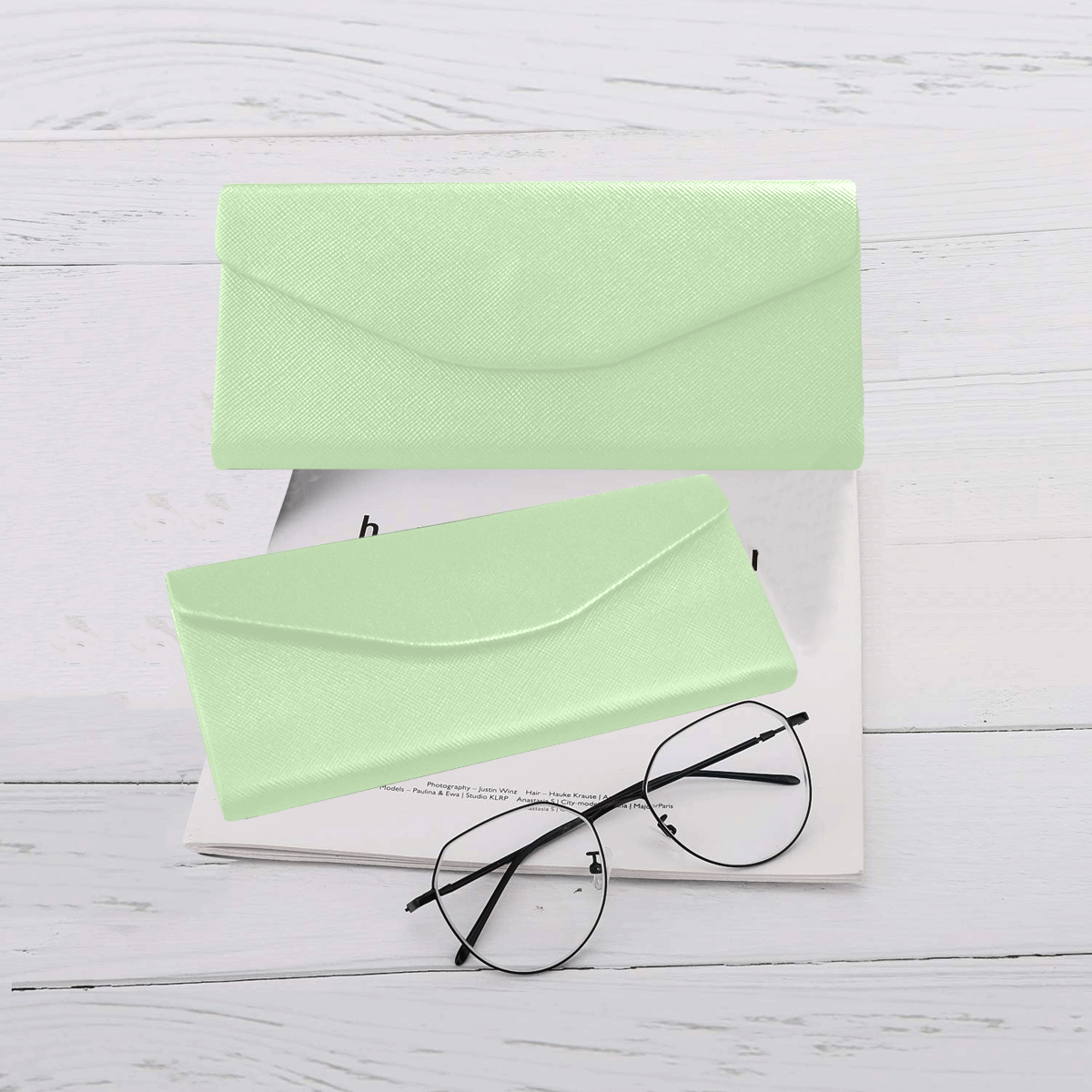 color tea green Custom Foldable Glasses Case