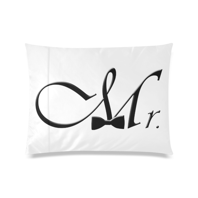 For the Mister (Mr.) Custom Zippered Pillow Case 20"x26"(Twin Sides)