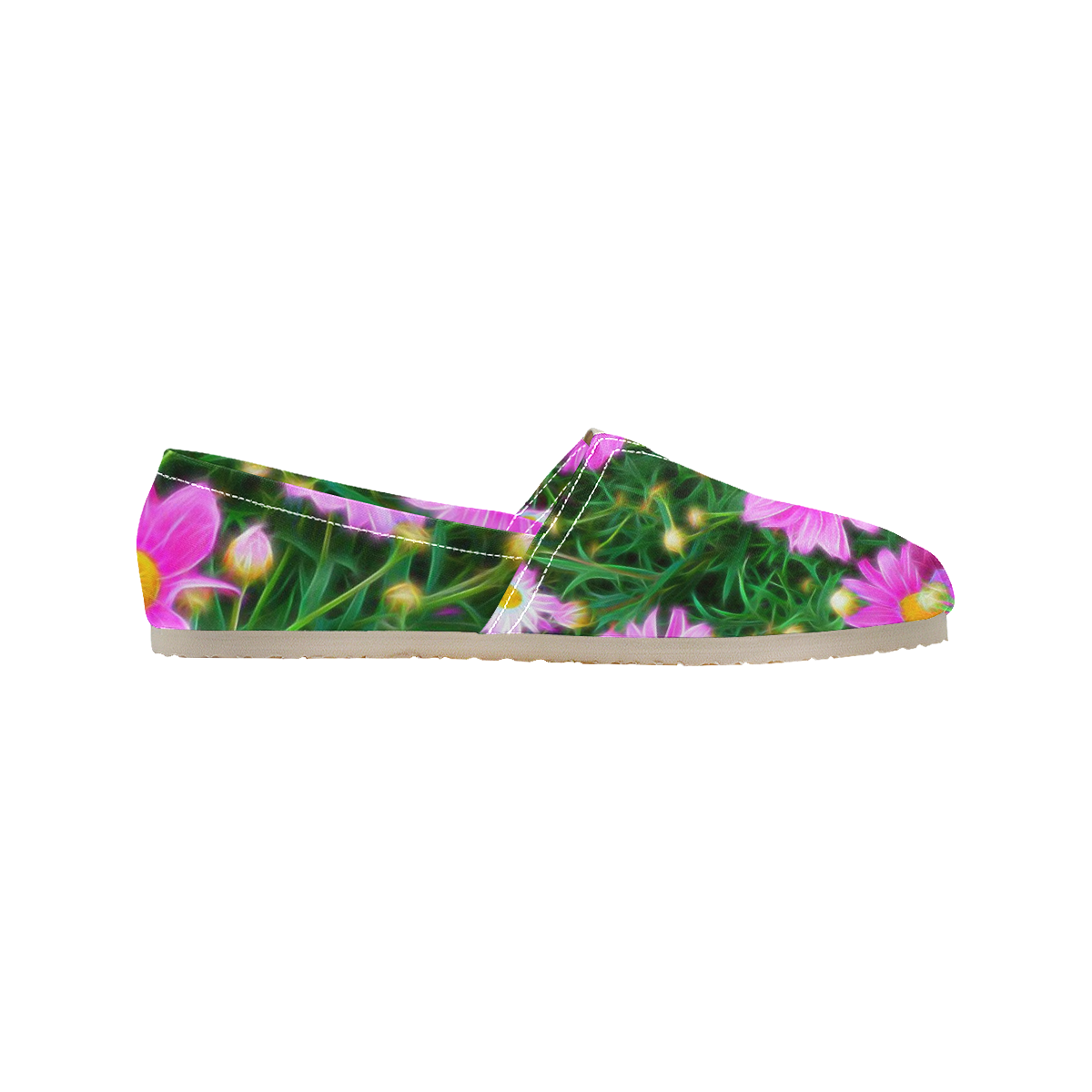 Floral ArtStudio 35 A by JamColors Women's Classic Canvas Slip-On (Model 1206)