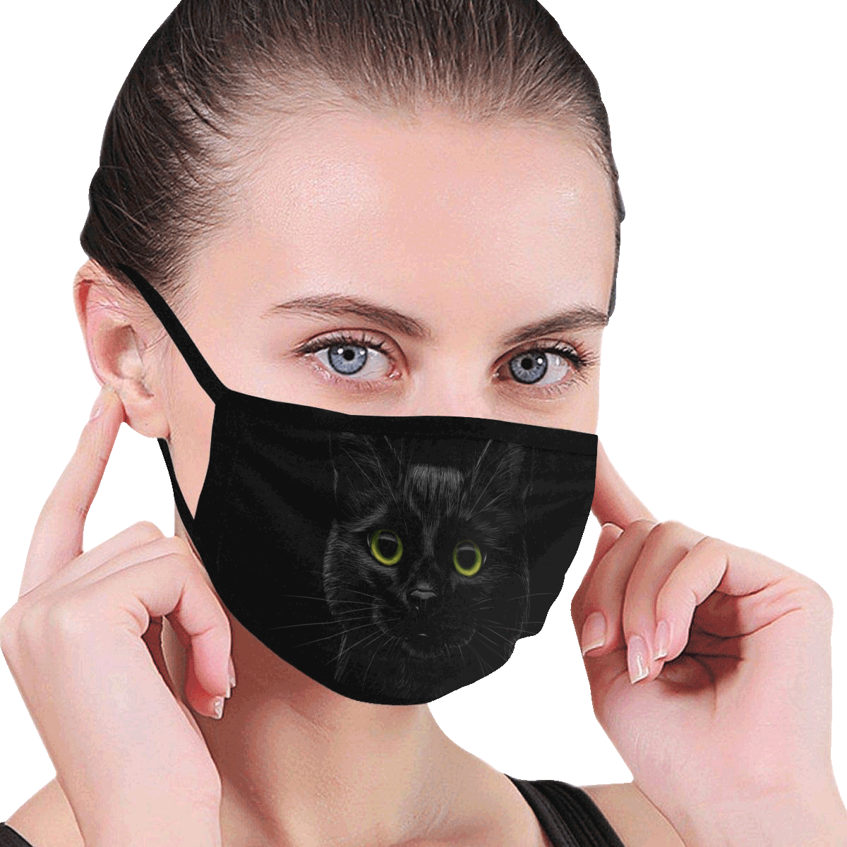 Black Cat Mouth Mask