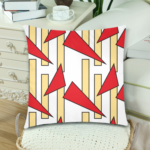 Abstract pattern geometric backgrounds Custom Zippered Pillow Cases 18"x 18" (Twin Sides) (Set of 2)
